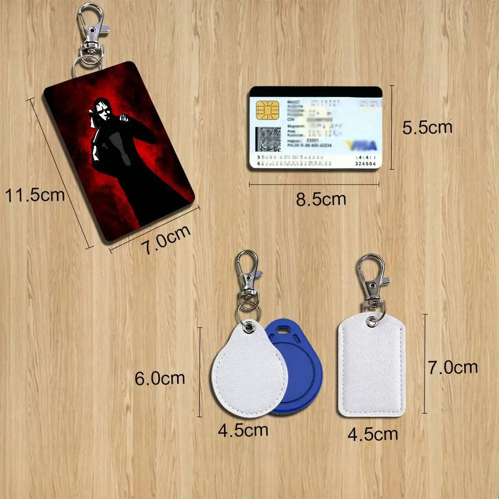 Cartoon character Postal Dude Cartoon Singer Anime Card Keychain Fashion Pendant Bag ID Door Card Holder Bus Card Cute Adult