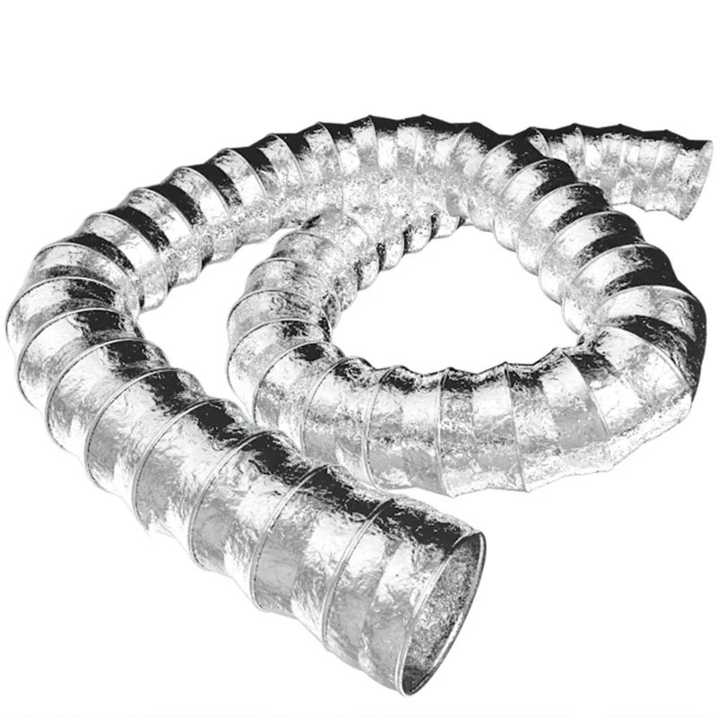 Aluminum Foil Hose Inner Diameter 80mm Flexible 3/6 Meter Pipe Ventilation Ducting Vent Hose Dryer Hood Exhaust Duct