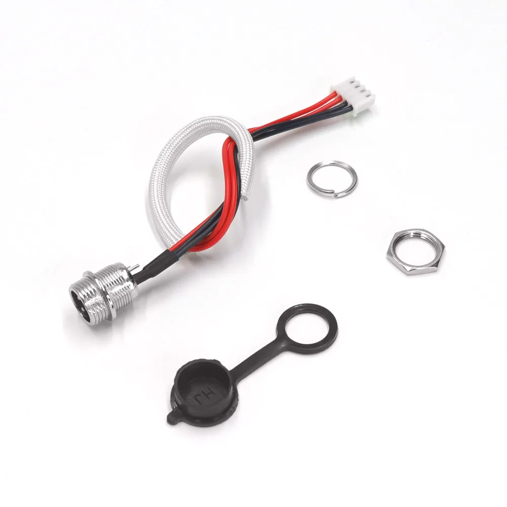 Hoverboard Balancing Battery Charger Port Practical 3 Pin/Prong 4 Wire Power Cable Kits For Electric Scooter Replacement Parts
