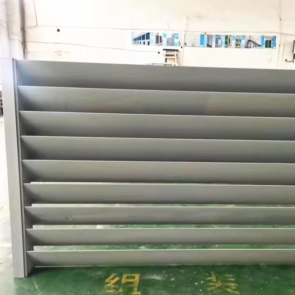 Modern Manual Aluminum Louver Shutter Profiles Metal Fence Panels Finished Customized Color for Courtyard Garden House Fence