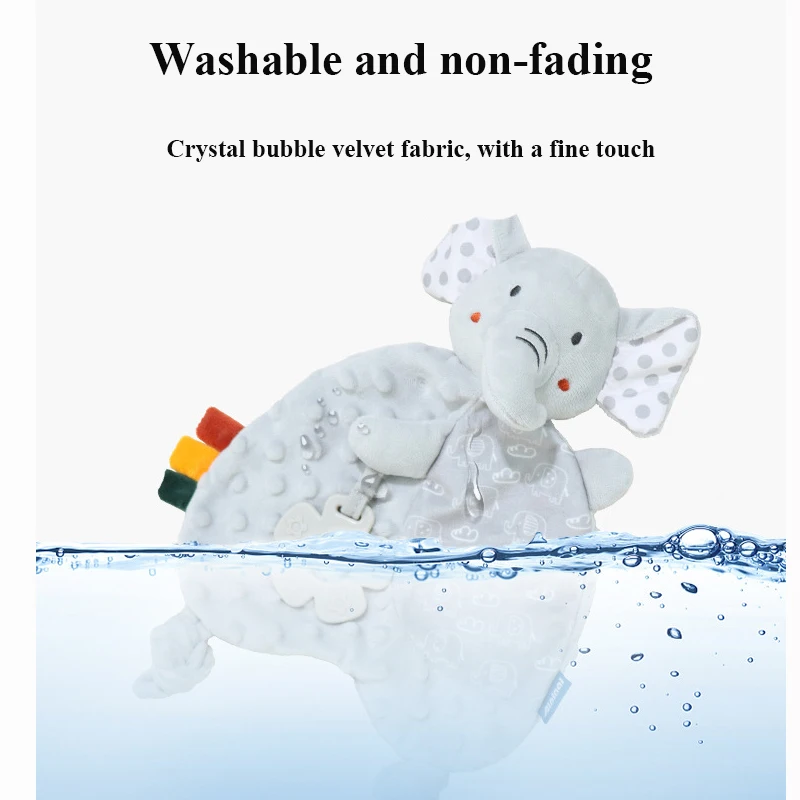 Baby Security Soothing Towel Elephant, Bunny, Lion Soft Blanket Plush Stuffed Toys Appease Towel Newborn Gift