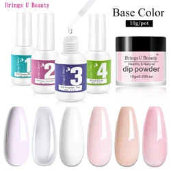Sehr Feine 10 gr/schachtel Basis Farben Französisch Nagel Design Tauch Pulver Klar Weiß Keine Lampe Heilung Nägel Dip Pulver Nagel gel Natürliche Trockene