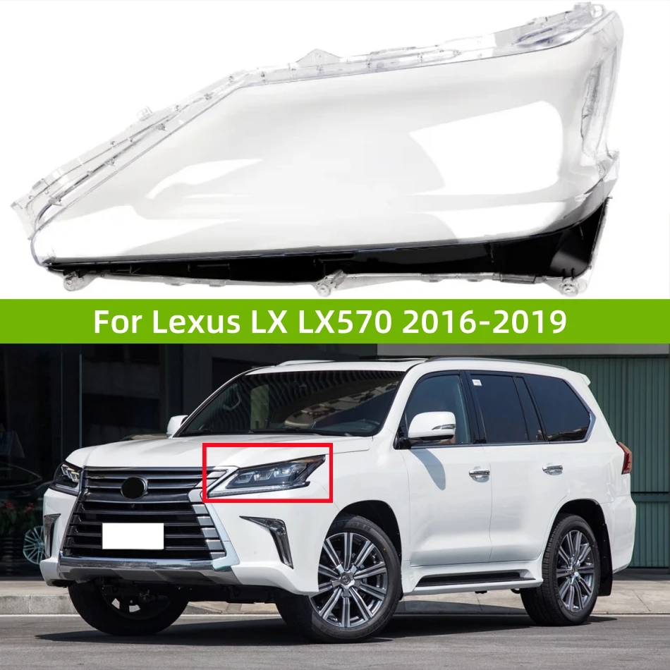

For Lexus LX LX570 2016 2017 2018 2019 Accessories The Car Transparent PC Material Lampshade Cover