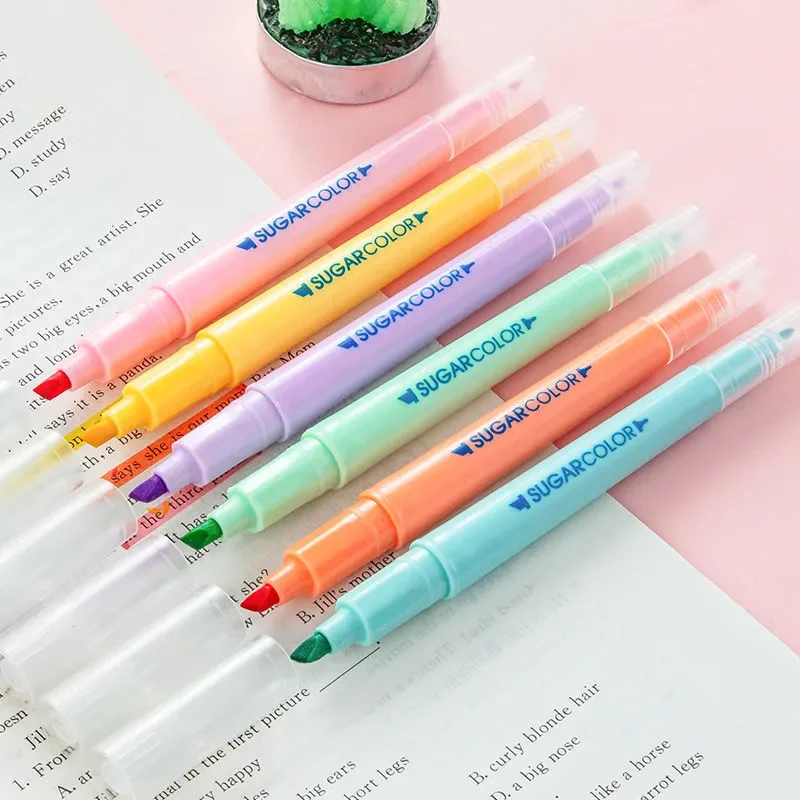 6Pcs Highlighter Set – 6 Assorted Bright Colors, Smooth Quick-Dry Ink Pens for School, Office, Journaling, Bible Study