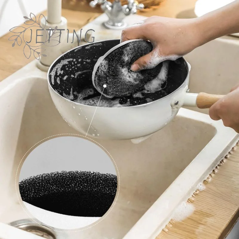 (SMTGDP11)3/6/9Pcs Double-Sided Sponge Kitchen Cleaning Spon
