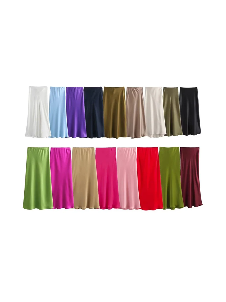 

Designer Satin Pencil Skirt - Curve-Enhancing Fit with Luxury Lining, Day-to-Night Sophistication