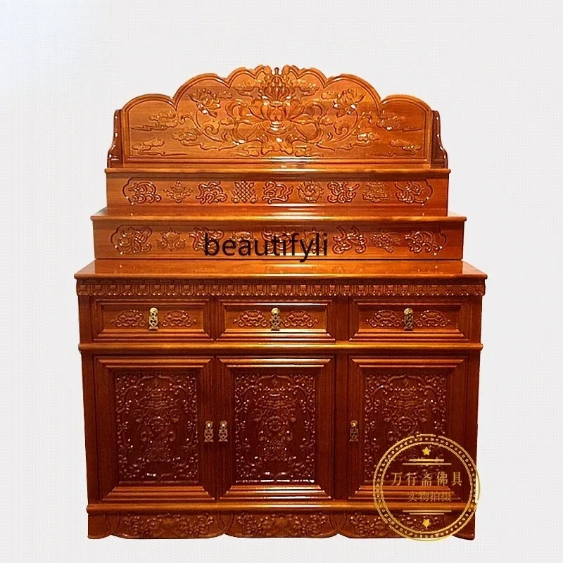 

Solid Wood Altar Buddha Niche Clothes Closet Altar Home Worship Table Altar Tibetan Style