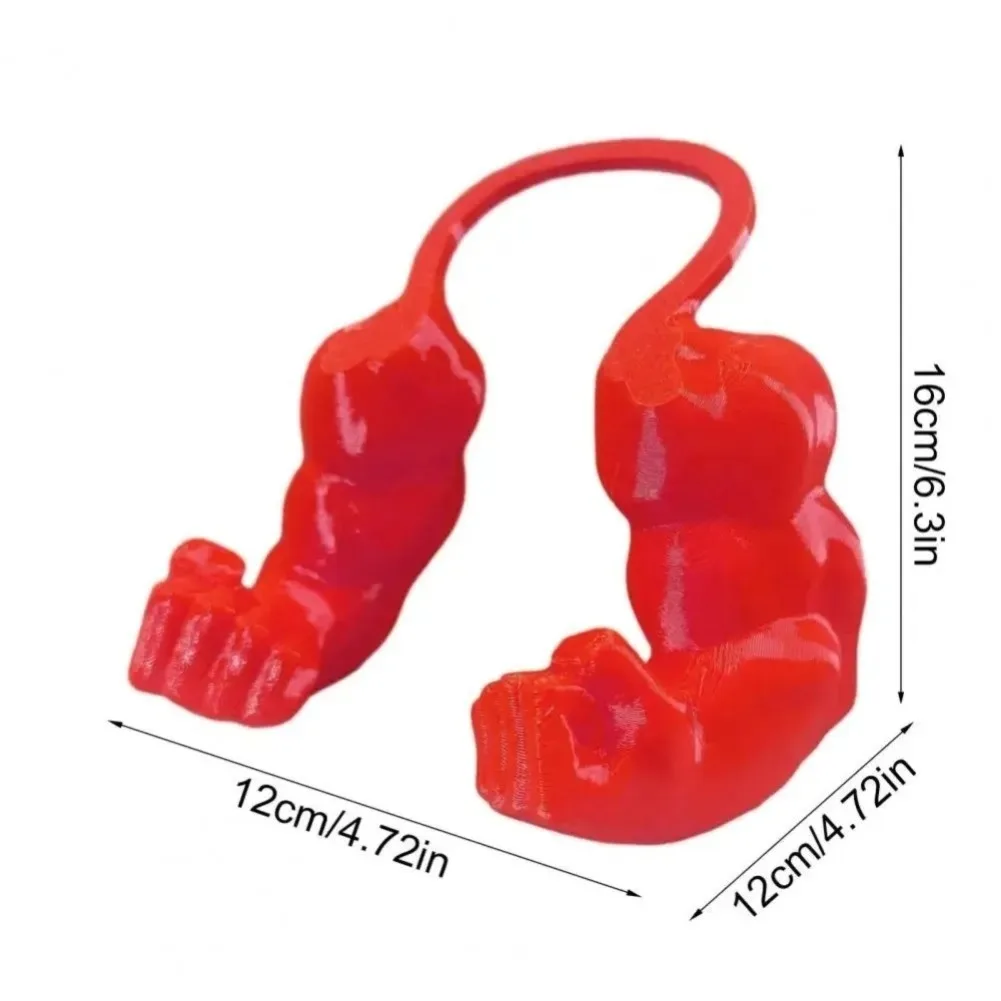Funny Cat Muscle Arm Collar 3D Printed Cosplay Pet Neck Hanging Props Kitten Costume Dog Toys Party Halloween Accessories Things view 6