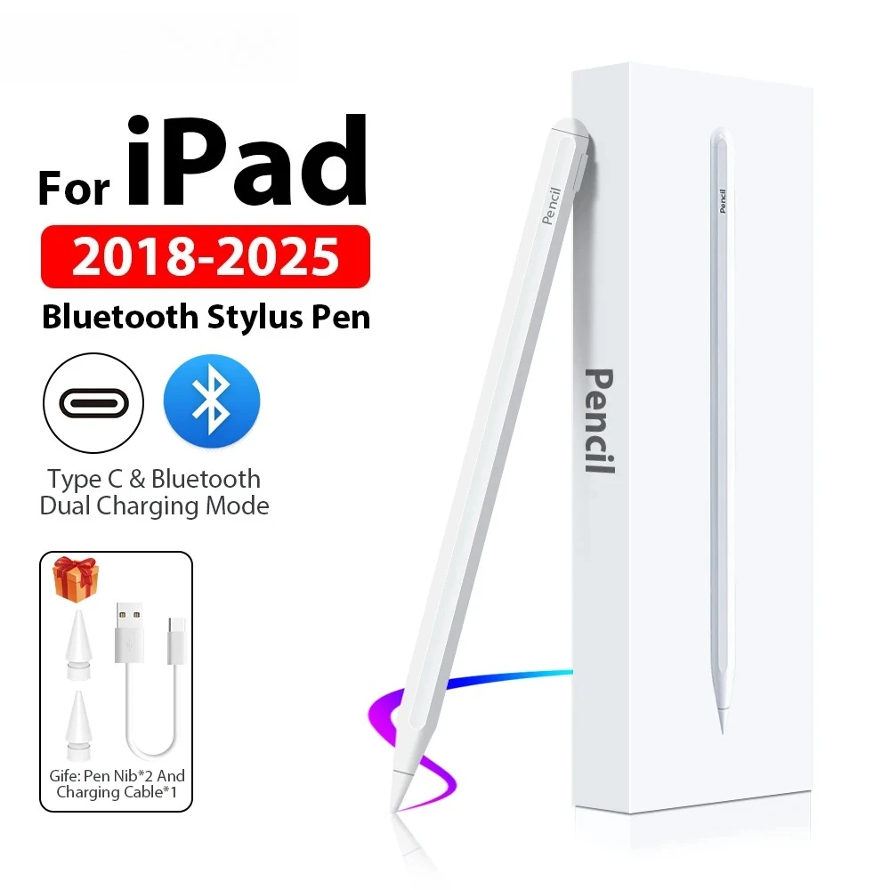 Stylus Pen For Apple Pencil For iPad Pro 13 11th M4 M5 12.9 Air 11 M3 M2 5 4 A16 10 9 8 10th 9th Generation Mini 6 7 Touch Pens