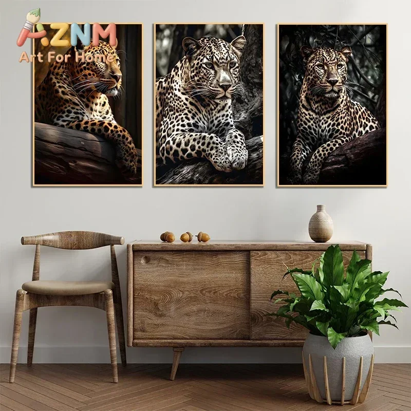 Animals And Wildlife Poster Wall Art HD Picture Abstract Wild Animal Canvas Painting And Print for Modern Living Room Home Decor