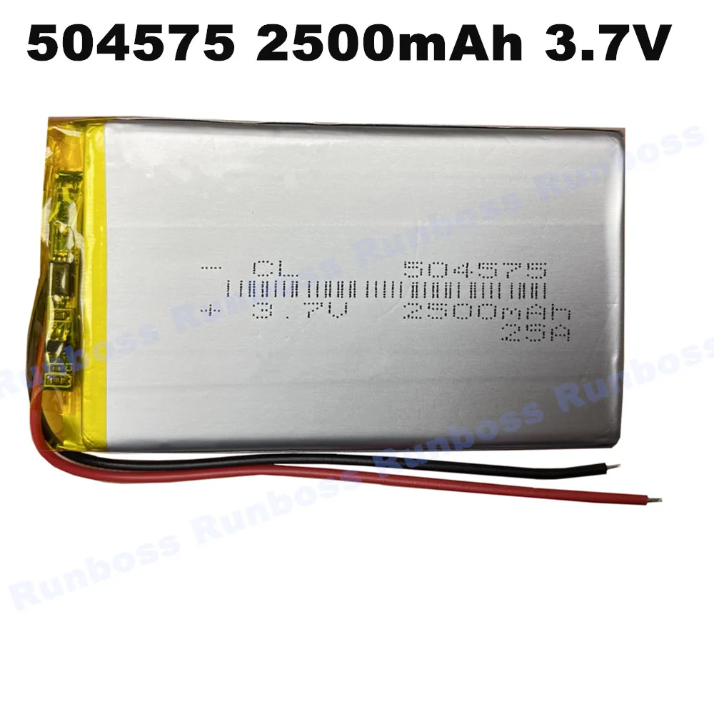 1-10PCS 3.7V 2500mAh 504575 Li-Polymer Lipo Battery For Bluetooth Headset Speaker GPS iPod PAD MID PSP Power Bank DVD Tablet PC