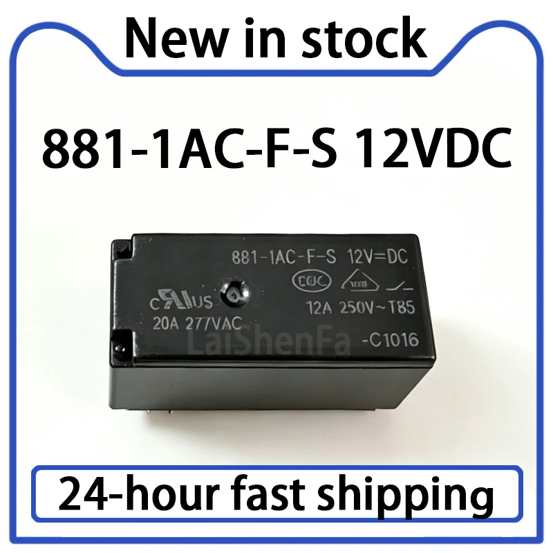 Image of 2 Stück 881-1AC-F-S 12 VDC 4-poliges Relais
