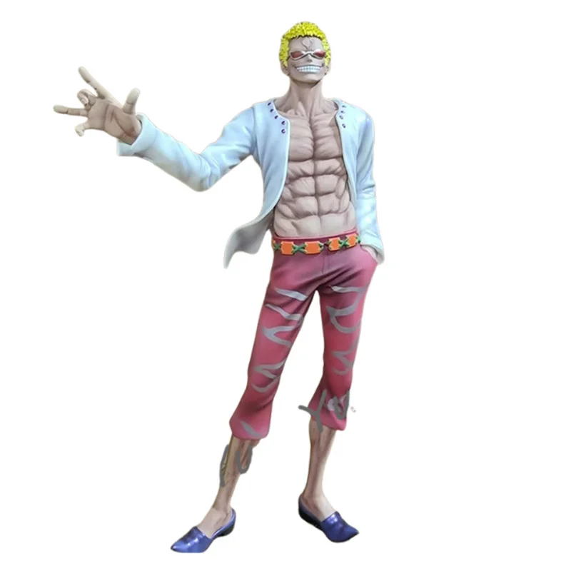 29cm uma peça anime figura donquixote doflamingo estatueta de ação gk estátua pvc modelo coleção boneca brinquedo para crianças presente natal