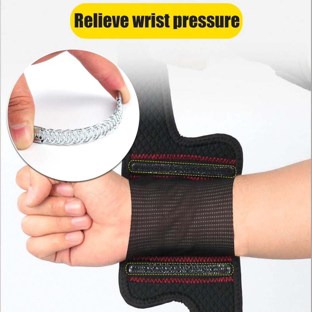 1 pz tutore da polso traspirante, fasce da polso supporto cinghie regolabili per sollevamento pesi, tendinite, artrite, RSI, sollievo dal dolore al