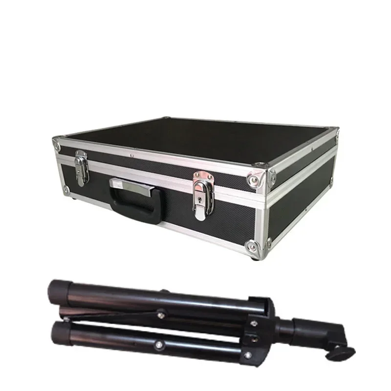 2024 New Arrivals Magician Carrying Case Magic Table Tricks Gimmick Magician Suitcase with Aluminum Tripod - Black Magia Props