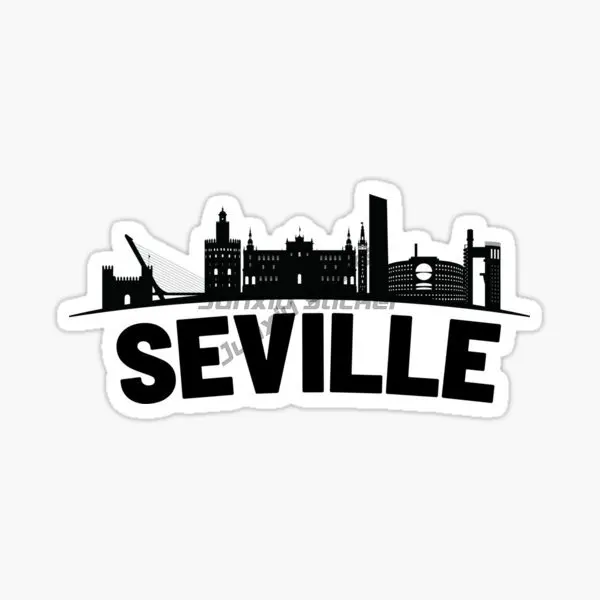 

Spain Seville Flag Vinyl Car Sticker Phone Laptop Water Bottle Creative Decor Decal KK