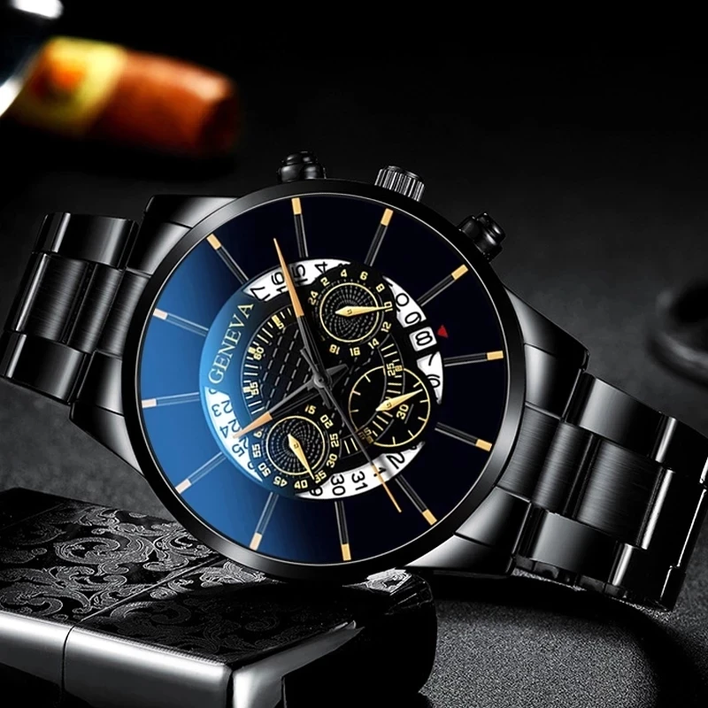 Orologi da uomo di lusso in acciaio inossidabile argento moda uomo Business orologio al quarzo in pelle calendario da uomo orologio luminoso montre homme