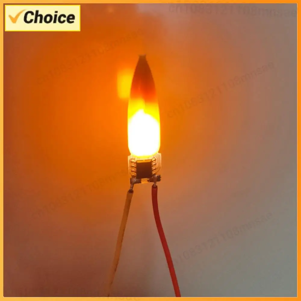 

3/5/10 шт. светодиодные лампы с эффектом пламени 2200K, аксессуары для светодиодных ламп, лампы с эффектом пламени для украшения рождественских вечеринок