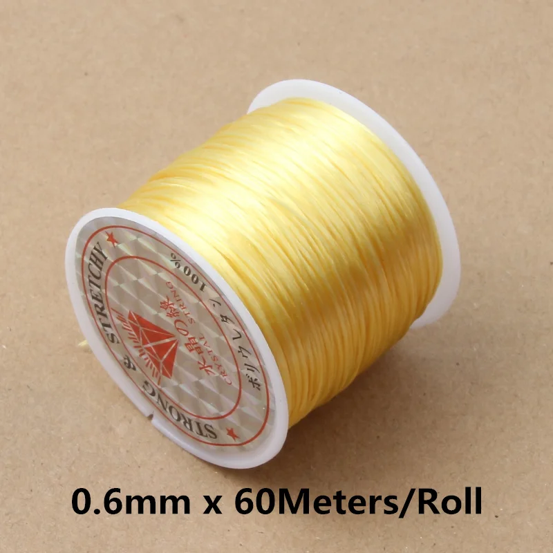 60M Strong Elastic Beading Cord for Jewellery Making