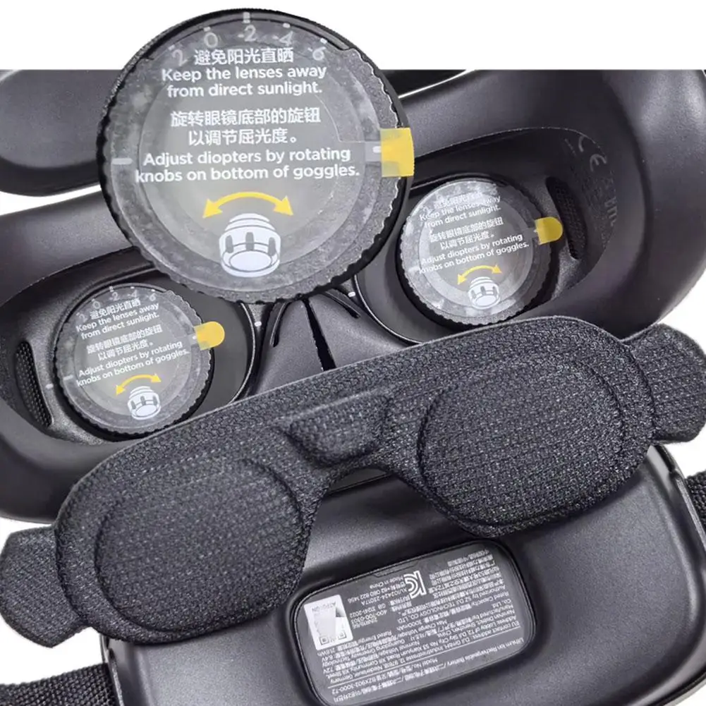 Cubierta de lente para gafas DJI AVATA 2, 3 almohadillas para los ojos, cubierta facial de espuma, esponja para gafas, tapa de lente a prueba de polvo, cojín, almohadilla para sombreado