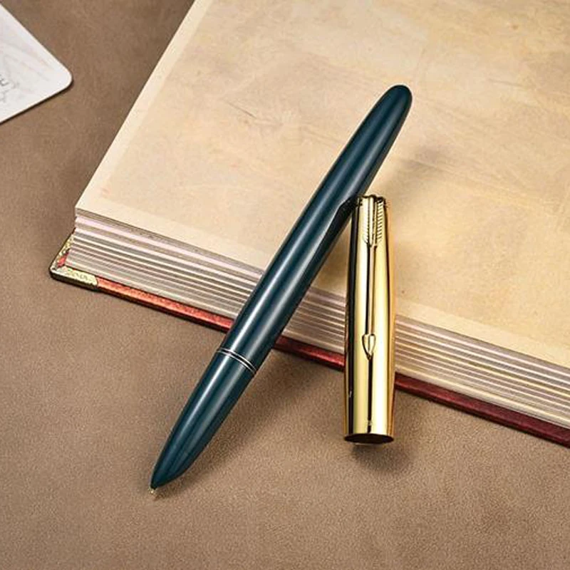 بطل 616 أصيلة أعلى جودة قلم حبر الحنين 616-2 الذهبي كليب غطاء قلم حبر إيريديوم غرامة بنك الاستثمار القومي 0.5 مللي متر لطلاب المدارس