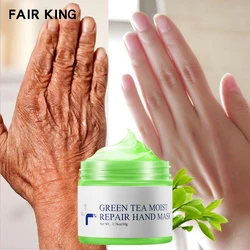 Green Tea Lock Water Repair Hand Mask Nourish Moisturizing Whitening Exfoliating Calluses Hand Film Anti-aging Hand Cream 50G