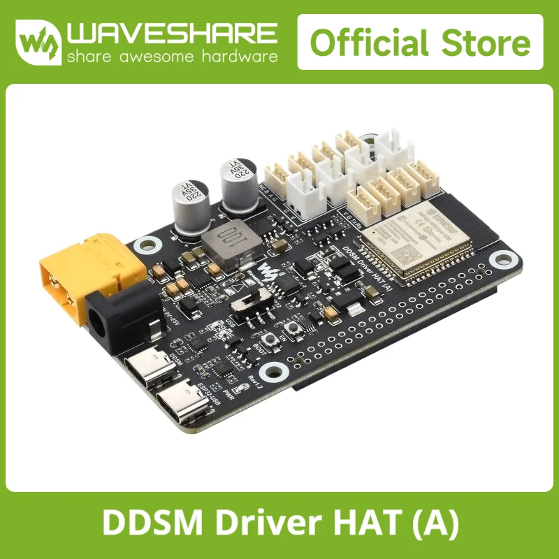 Picture 4: Waveshare Direct Drive Servo Motor Driver Board, Integrates ESP32 and Control Circuit ESP Now Support