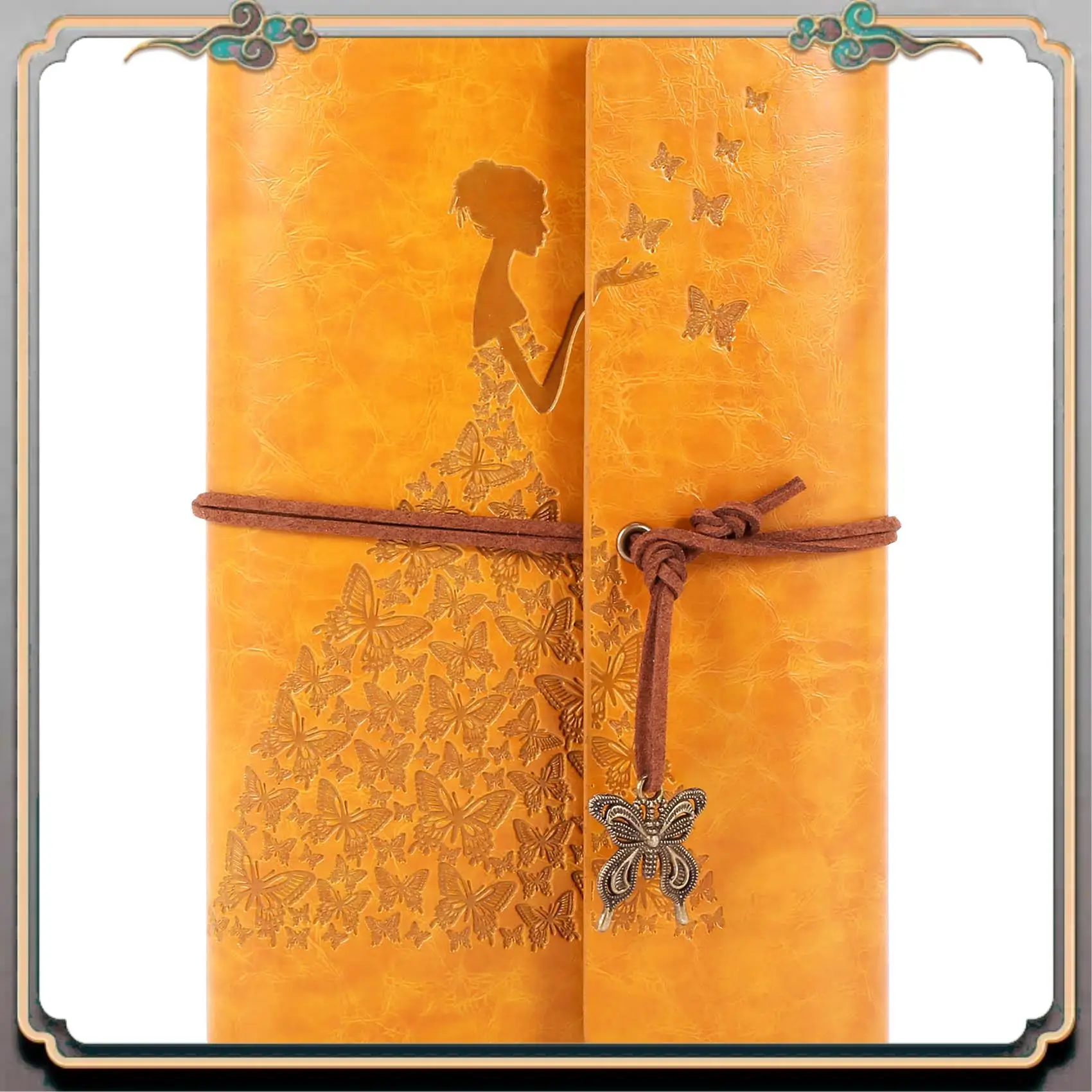 

Durable Refillable Notebook Journals,A6 Leather Bound Travel Diary Art Drawing Sketchbook Journals To Write In For Women/Valenti