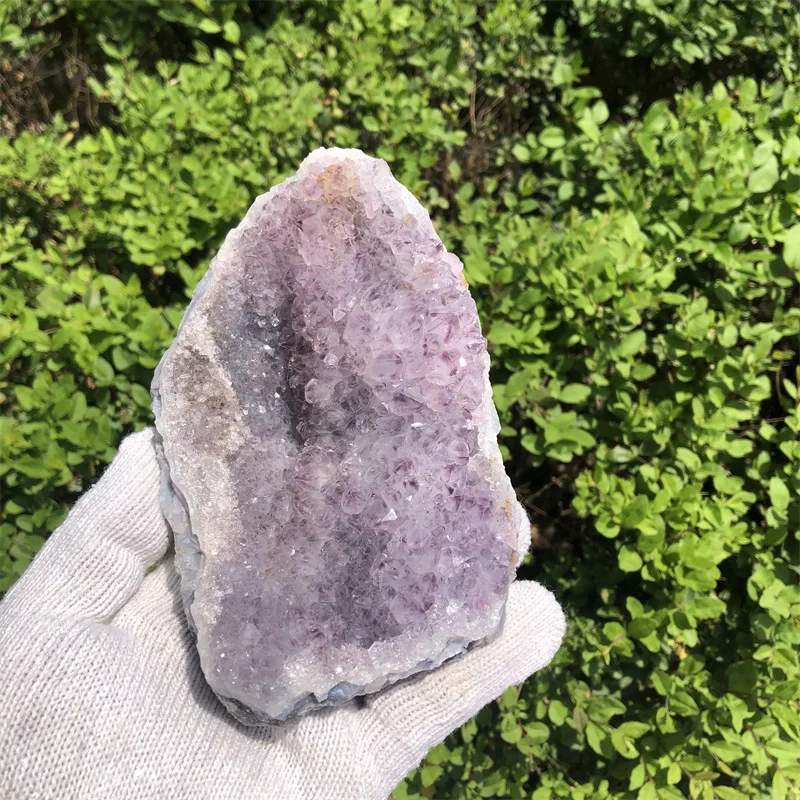 

0.75kg Natural Amethyst Crystal Cluster Quartz Druzy Geode Stone Healing
