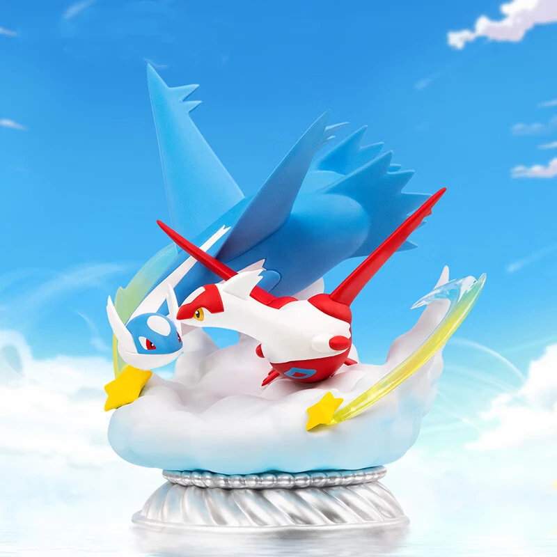 Pokemon model Latios Latias figure combination collection doll ornaments anime game peripherals Kawaii birthday gift toys