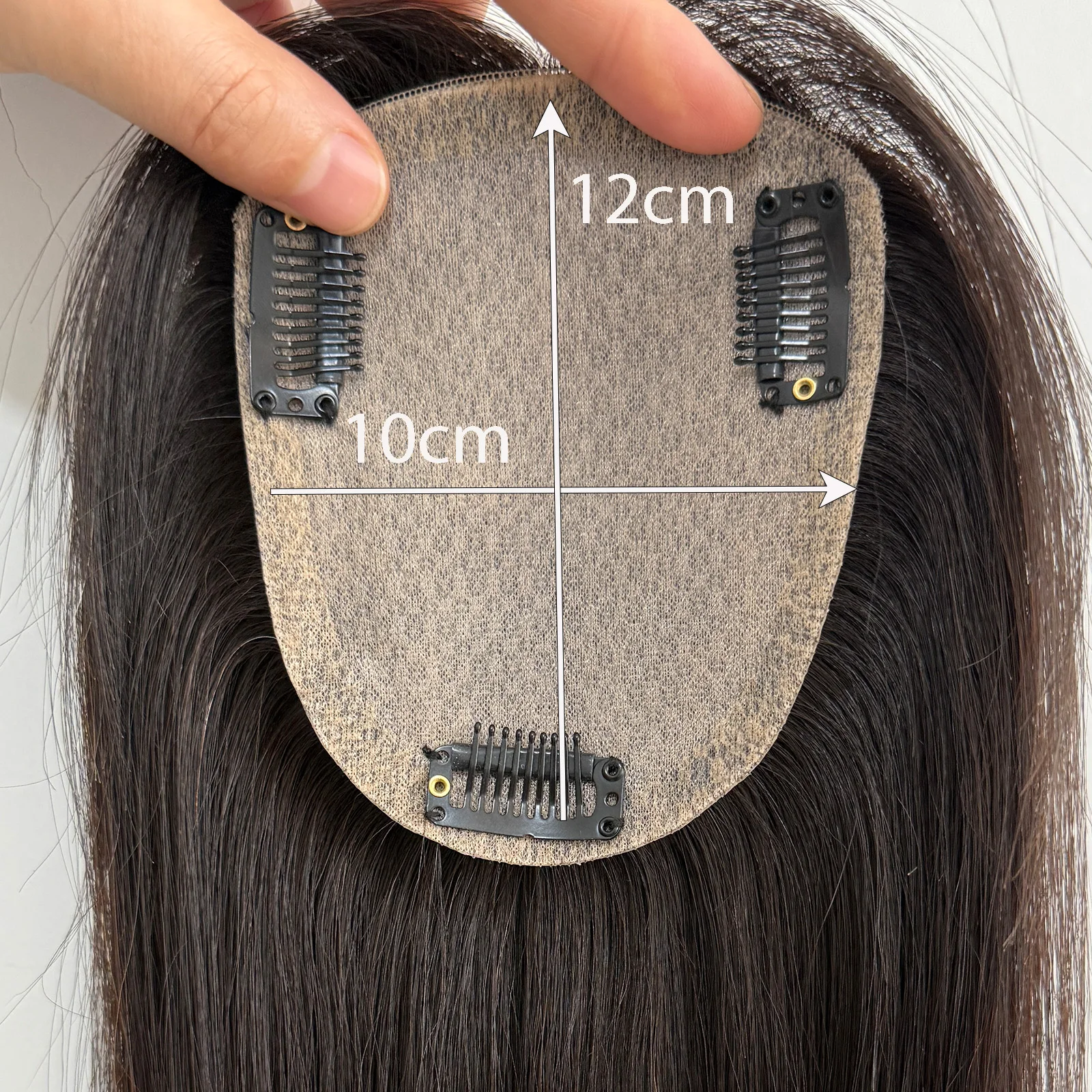 # 1b قاعدة الحرير مستقيم شعر بشري حقيقي توبر الأوروبي عذراء الشعر لينة هيربيسي فروة الرأس الطبيعية نظرة الشعر مع Cilp للنساء