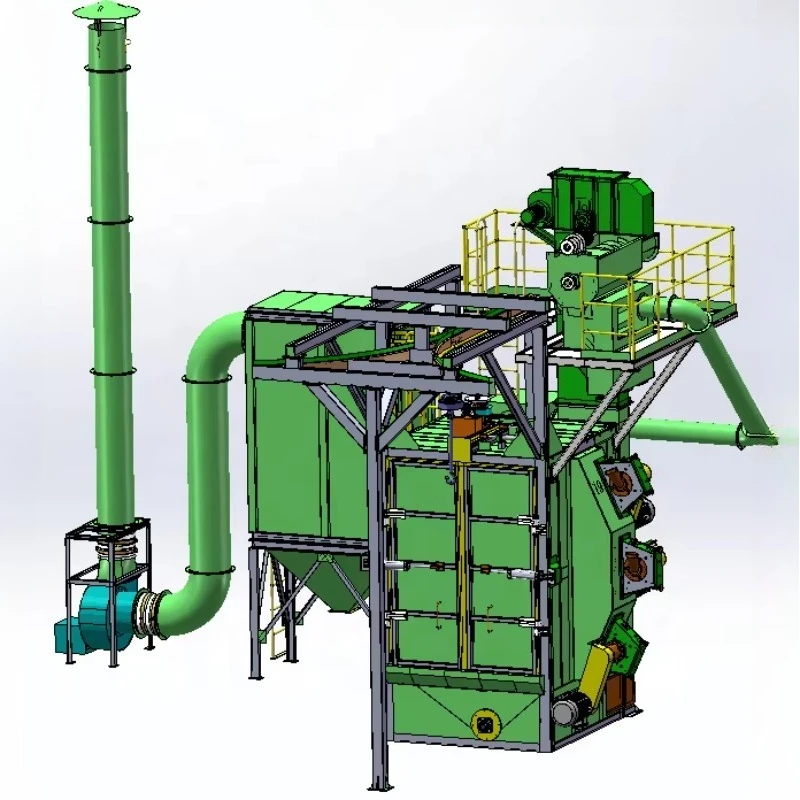 High Productivity Hook Type Shot Blasting Machine for Large Gearbox Housing Cleaning Surface Finishing Treatment Customized