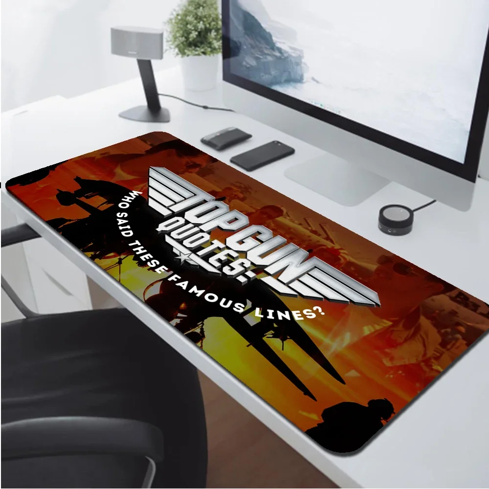 Top Gun Maverick Pc Gaming Mouse Pad Gamer Mausepad Desk Mat Gamers Accessories Rug Varmilo Mice Keyboards Computer Office