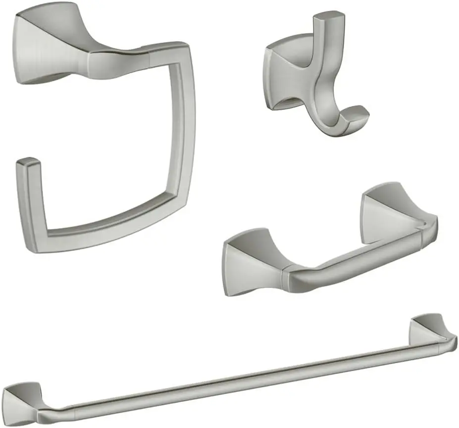 Moen KA-VOS-4-BN Moen Voss 4-Piece Acessory Kit, Brushed Nickel,