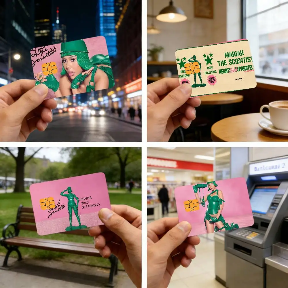 M-mariah Credit card stickers bank S-scientist cards public transport cards waterproof and scratch-resistant protective film