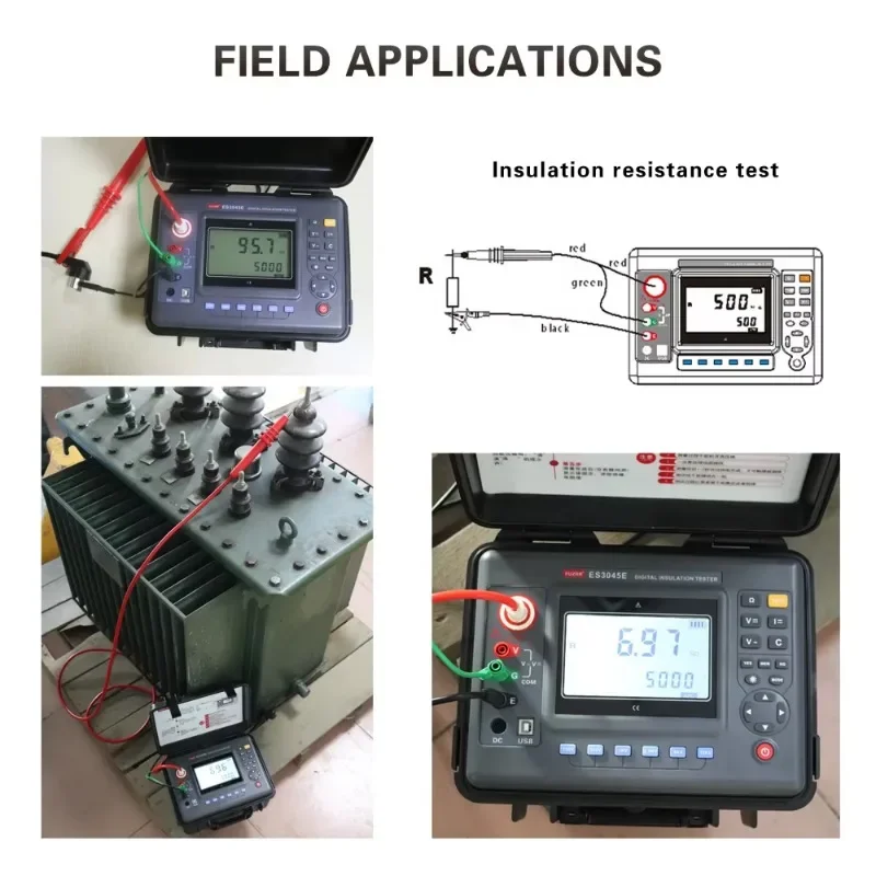 ES3045 DC AC Voltage Meter High Voltage Stable and Reliable Transformer Cable Insulation Resistance Tester Multimeter