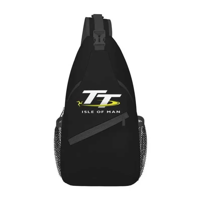 

Isle Of Man TT Races Sling Crossbody Chest Bag Men Casual Motorcycle Sport Shoulder Backpack for Traveling