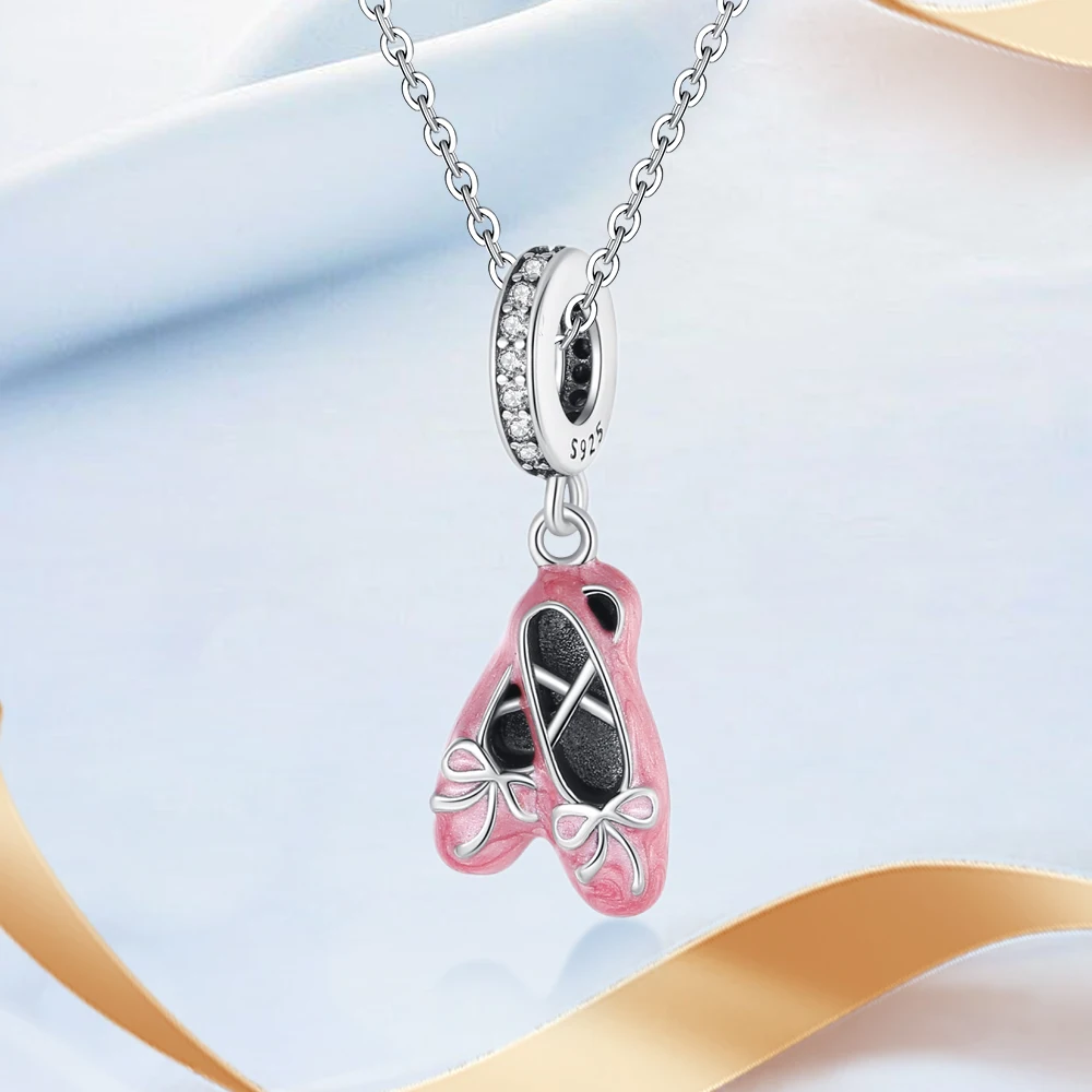 Ahthen 925 فضة رائجة البيع الخرز الوردي الشقق استرخى سحر صالح ثعبان سلسلة أساور القلائد للنساء صنع المجوهرات