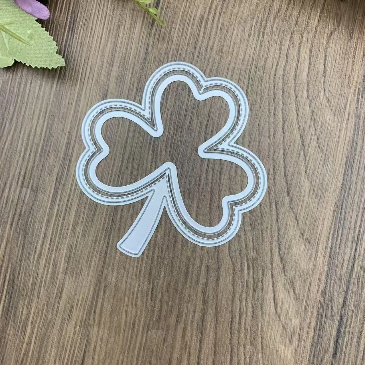 Clover Double Layer Frame Metal Cutting Dies DIY Scrapbooking Card Making Paper Craft Die Cuts