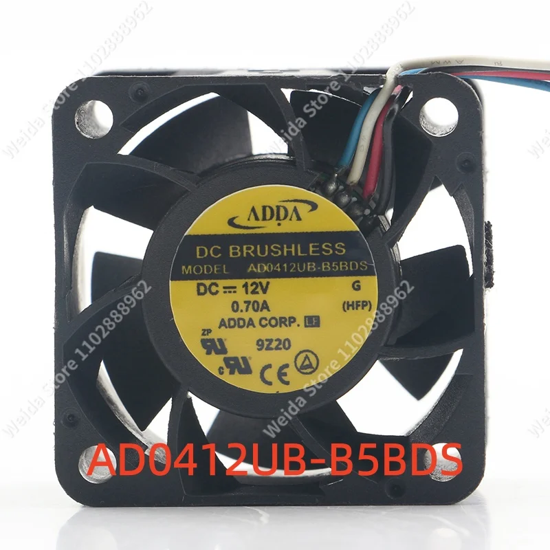 

ADDA 4028 AD0412UB-B5BDS 4CM 4-проводной вентилятор с регулировкой скорости PWM 12В, высокопроизводительный охлаждающий вентилятор