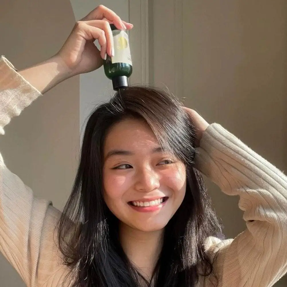 زيت شرنقة للشعر خفيف الوزن للشعر الناعم ينعم التجعد ويضف معالجة معطرة بالجريب فروت اللامعة وغير دهنية وامتصاص سريع