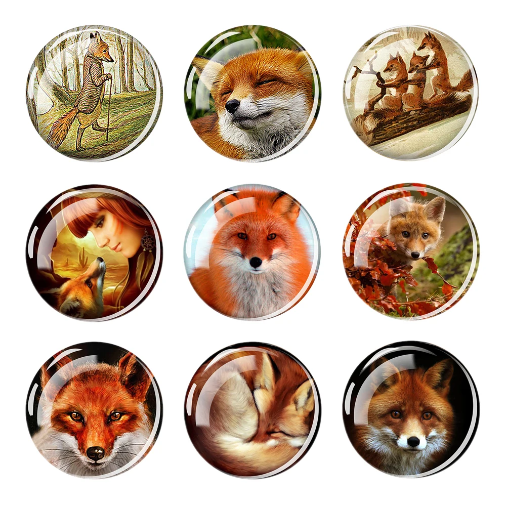 Fox Fridge Magnets Foxes Refrigerator Magnet Decorative Cute Animal Magnets for Whiteboard  Fox Locker Magnets