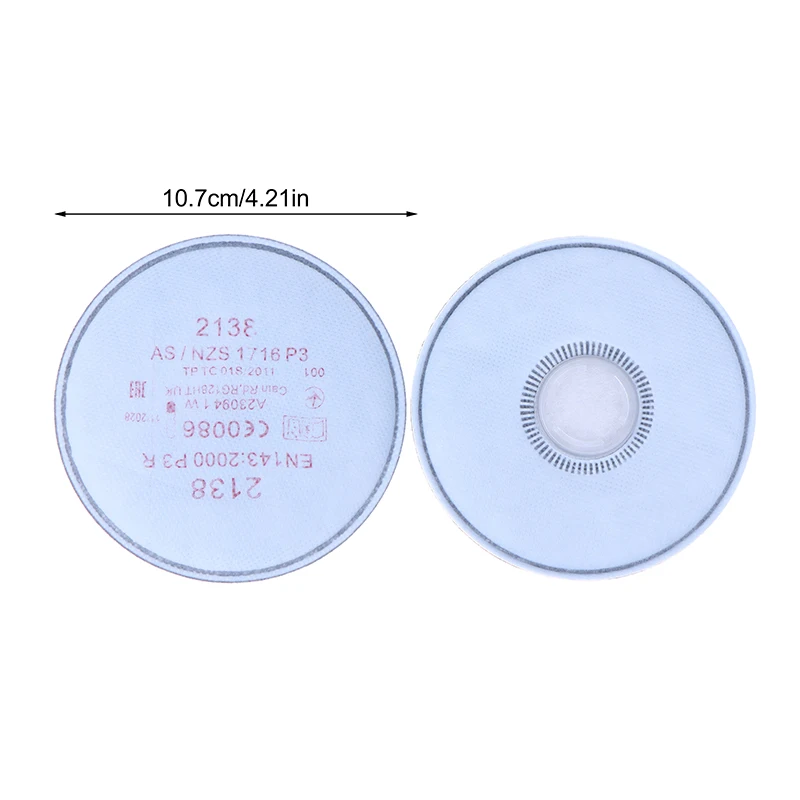 2 قطعة 2135/2138 P3 R مرشح جسيمات مع مستوى الضرر ل 6800 7502 6200 سلسلة قناع الغبار التنفس #6