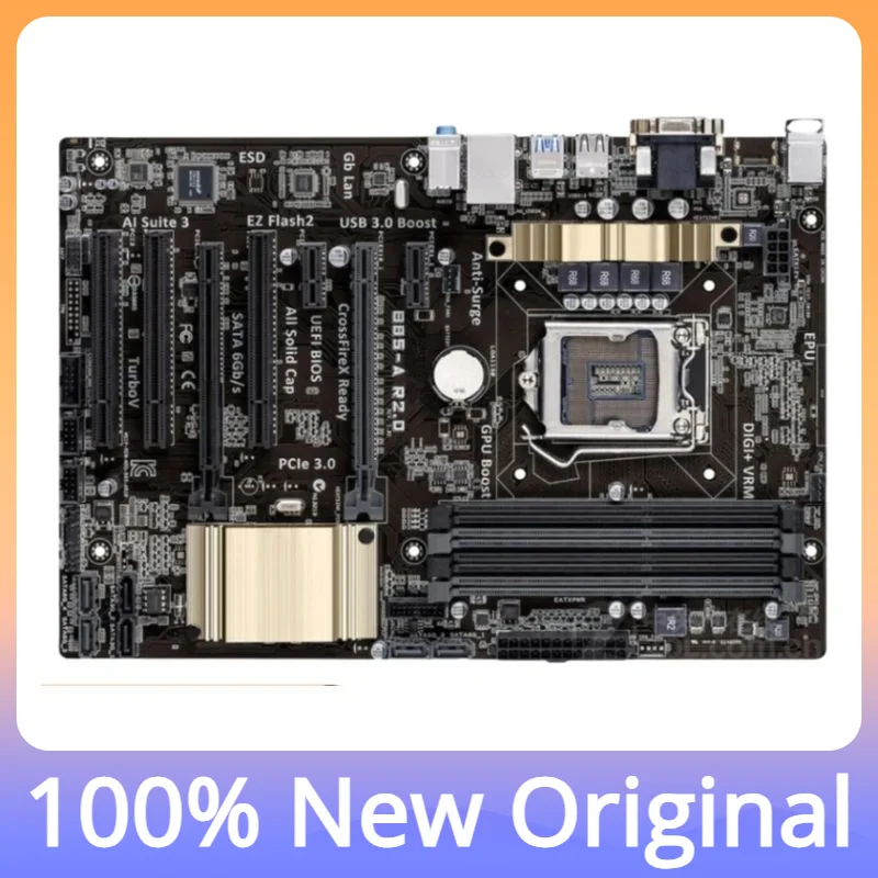 

100% оригинальное тестирование компьютерной платы B85-a R2.0 B85 Lga 1150 поддерживает I7 I5 I3 Sata3 Usb3.0