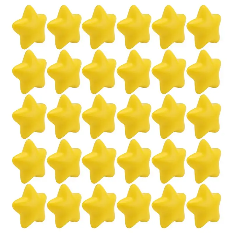 ABJL-30Pcs Star Stress Ball Bulk Stress Relief Balls Mini Foam Stress Ball For School Carnival Reward,Student Prizes