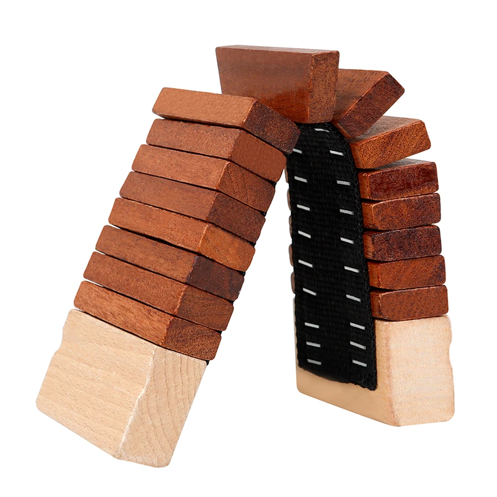 Wooden Toothed Musical Instrument Handle Castanet Toy Kids Instruments Children Percussion Knocking