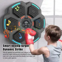 Muzyczna maszyna bokserska naścienna Bluetooth Smart LED Boxing Training Target Punching Pad Home Gym Workout Boxing Sandbag