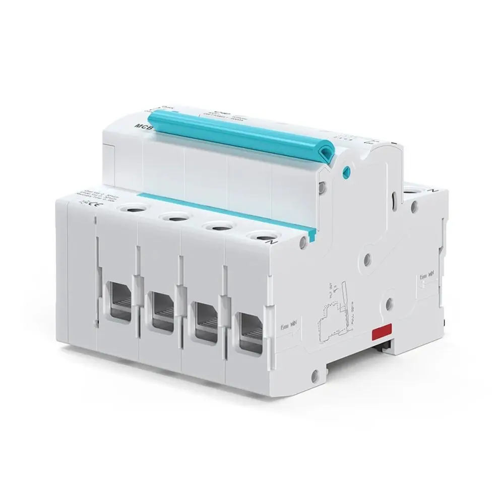 

4P Design WiFi Intelligent Circuit Breaker Under Voltage Protection Overload Prevention Smart Switch Energy Efficiency Control