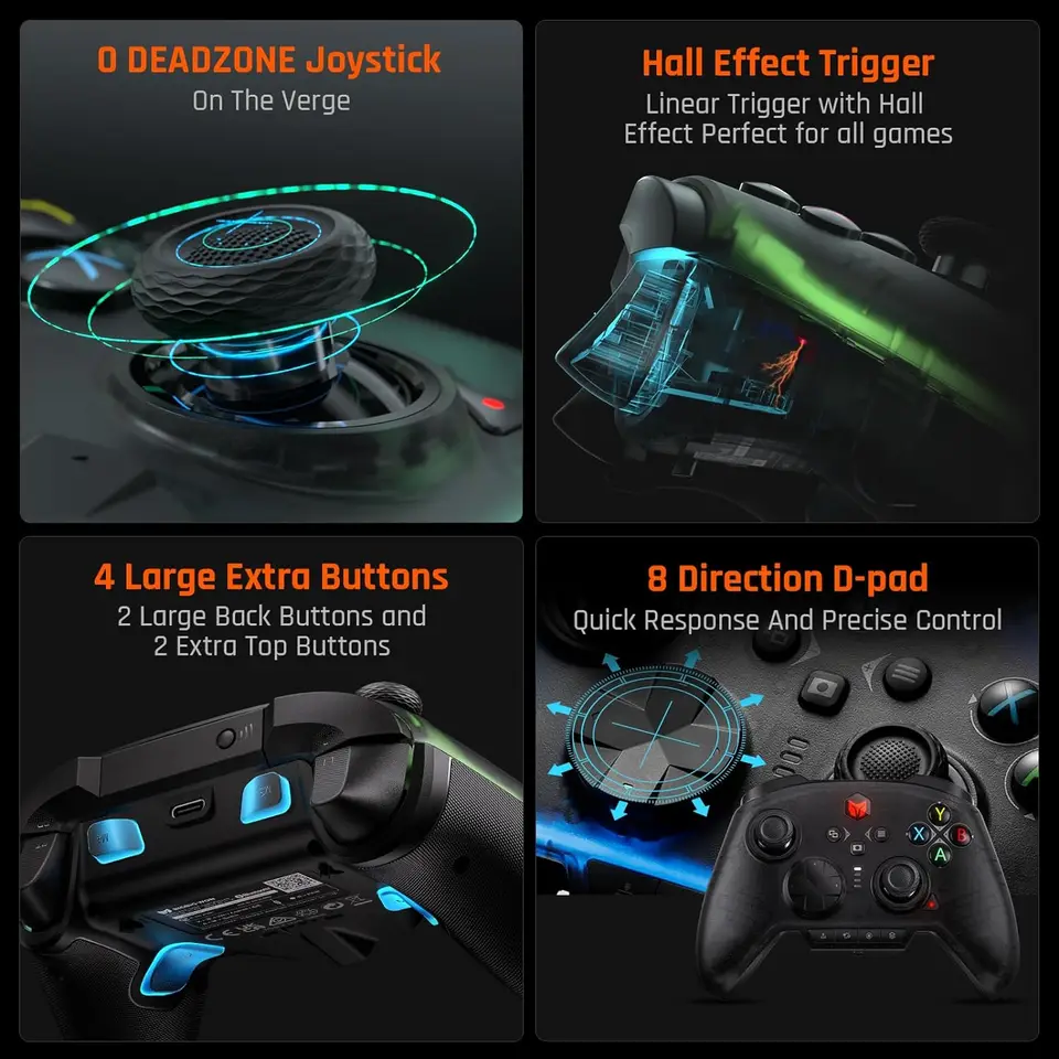 Original BIGBIG WON Rainbow 2 Pro Elite Game Controller Wireless