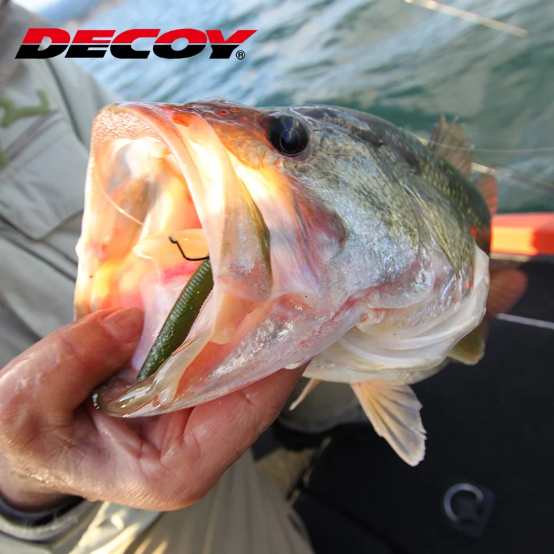 DECOY WORM 23 9pcs/pack Wacky Hook Anti-Hanging Hook Bass Hook Soft Bait Hook Fish Hook For Seawater Freshwater